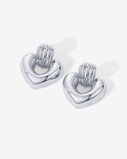 Mini Heart Door Knocker Earrings – view 12