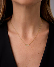 Double Baguette Necklace – view 3