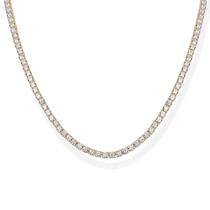 Long Choker Tennis Necklace