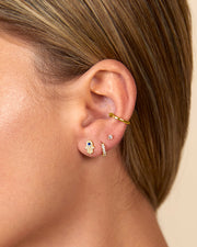 Mini CZ HuggiesEarrings – view 6