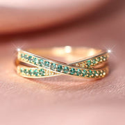 Emerald Flow Ring | Gold – view 3