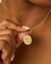 Serenity Hammered Coin Pendant – view 3