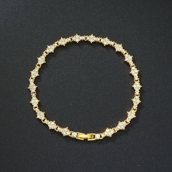 Classic Cluster Tennis Bracelet | White Gold – view 2