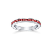 Ruby Eternity Band Ring | White Gold – view 2