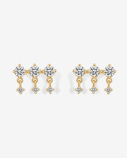 Triple Dangle No Piercing Earrings – view 4