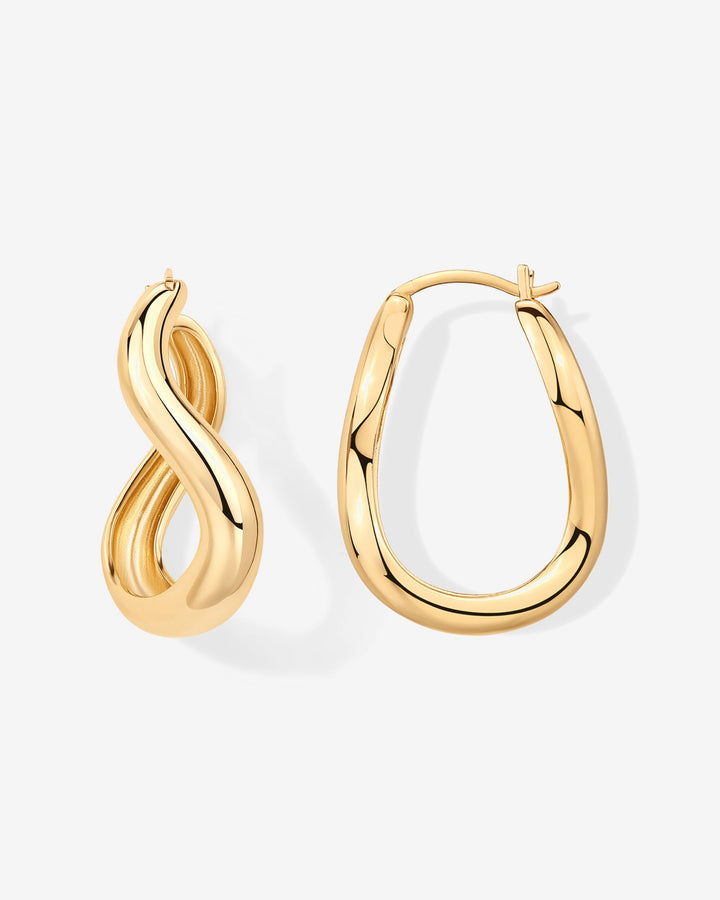 Wavy Statement HoopsEarrings