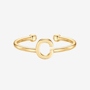 Thin Initial Ring – view 32