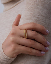 Wavy Split Ring – view 3
