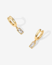Baguette Drop HuggiesEarrings – view 7