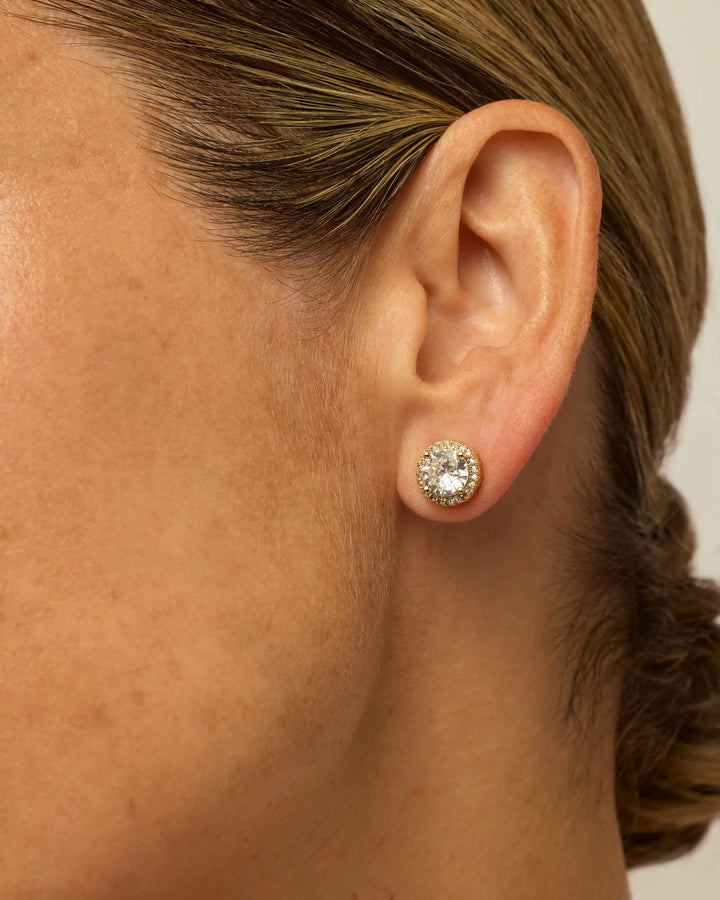 Vermeil Large Halo StudsEarrings – view 2