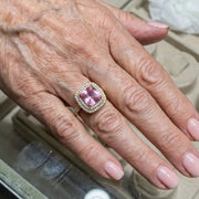 Cushion Pink Sapphire Ring | Gold – view 4