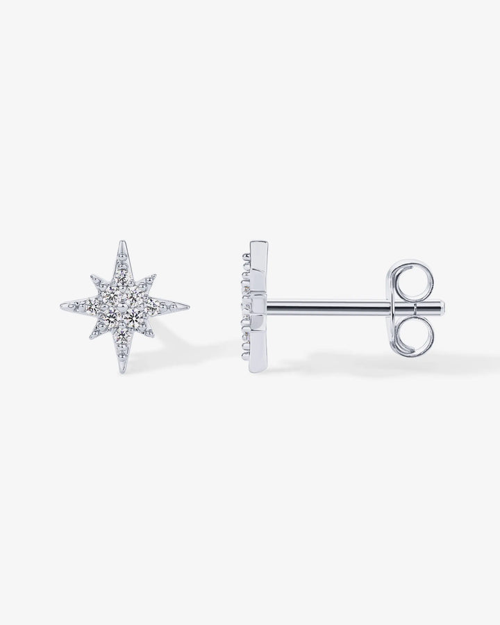 Cubic Zirconia Star Stud Earrings – view 2