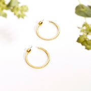 Square Edge Open HoopEarrings – view 14