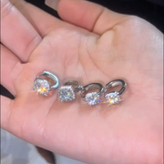 Nadine square earrings | White Gold – view 5