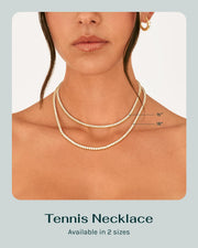 Long Choker Tennis Necklace – view 9