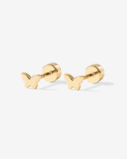 Tiny Butterfly Screw Back StudsEarrings – view 5