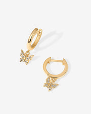 Drop Butterfly HuggiesEarrings – view 6