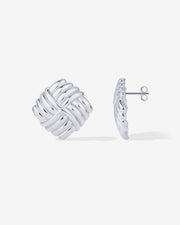 Vintage Diamond Knot Earrings – view 2