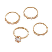 Solène Viremont Ring Set | Gold – view 4