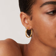Square Edge Open HoopEarrings – view 10