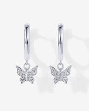 Drop Butterfly HuggiesEarrings – view 21