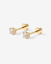 Cubic Zirconia Flat Back StudsEarrings – view 21
