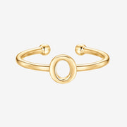 Thin Initial Ring – view 44