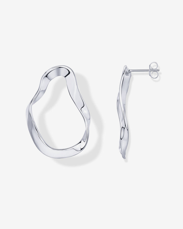 Wavy Statement Drop HoopEarrings – view 2