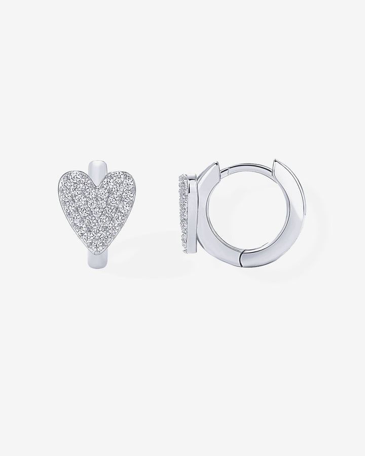 Sparkle Heart HuggiesEarrings – view 2