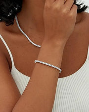 Tennis bracelet | White Gold – view 3