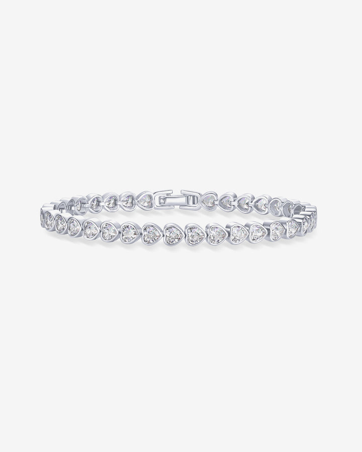 Heart-Shaped Tennis Bracelet – view 2
