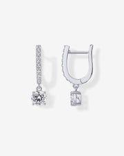 Bridal Huggie Earrings – view 2