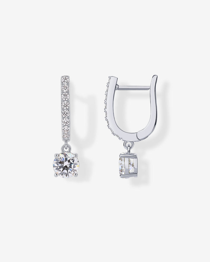 Bridal Huggie Earrings – view 2