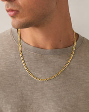 Thick Super Flat Curb Link Chain Necklace – view 7