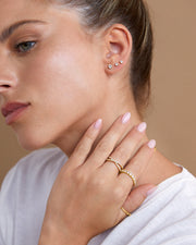 Cubic Zirconia Flat Back StudsEarrings – view 20