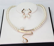 Natural Pearl Necklace + Earrings Set – view 4