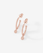 Drop Hammered HoopsEarrings – view 15
