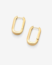 U-Shaped Link HoopEarrings – view 5