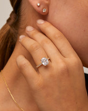 Cushion Cut Engagement Ring – view 3