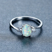 Opal Embrace Ring | White Gold – view 2