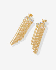 Chain Crawler Dangle Earrings – view 5