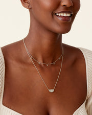 Layered Droplet Station Necklace – view 6