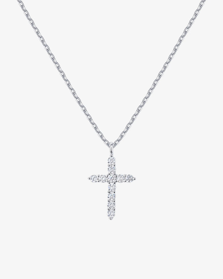 Vermeil Cubic Zirconia Cross Pendant – view 2