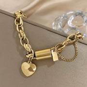 Heartened Chunky Bracelet | Gold – view 5