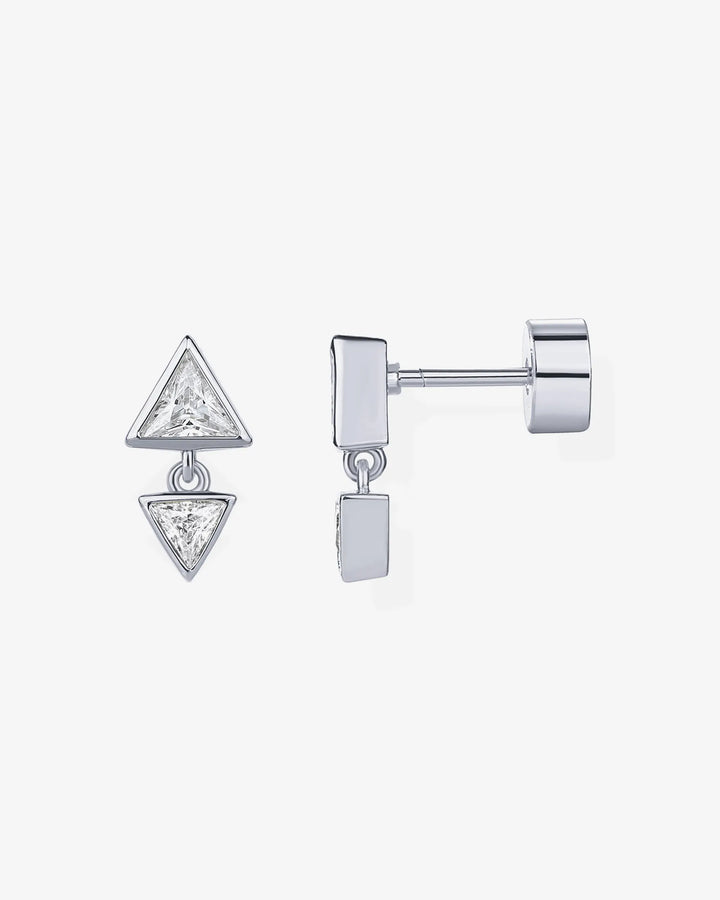 Double Triangle Dangle ScrewbacksEarrings – view 2