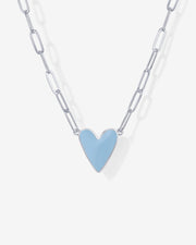 Enamel Heart Pendant Necklace – view 6