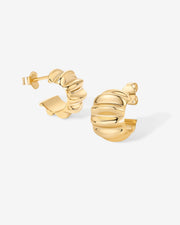 Chunky Weightless Hoop HuggiesEarrings – view 4