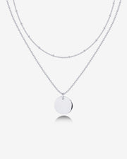 Layered Coin Pendant Necklace – view 2