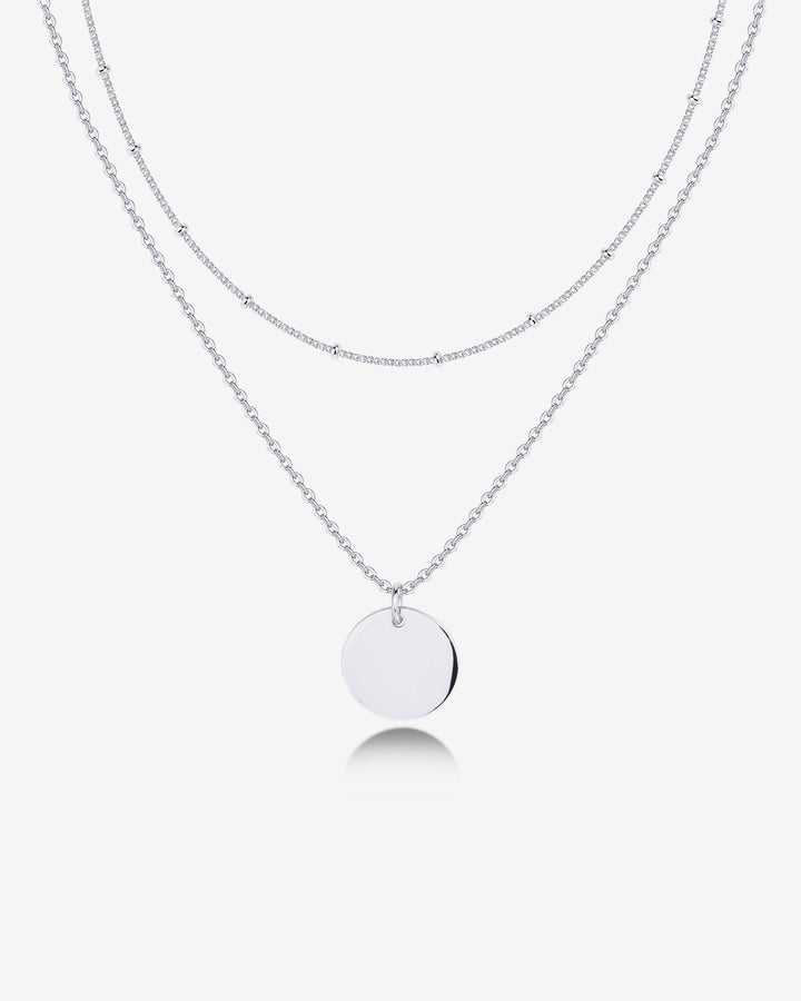 Layered Coin Pendant Necklace – view 2