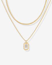 Singapore Initial Layering Necklace Copy – view 3